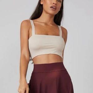Motf Cropped Tank Top Criss-cross back